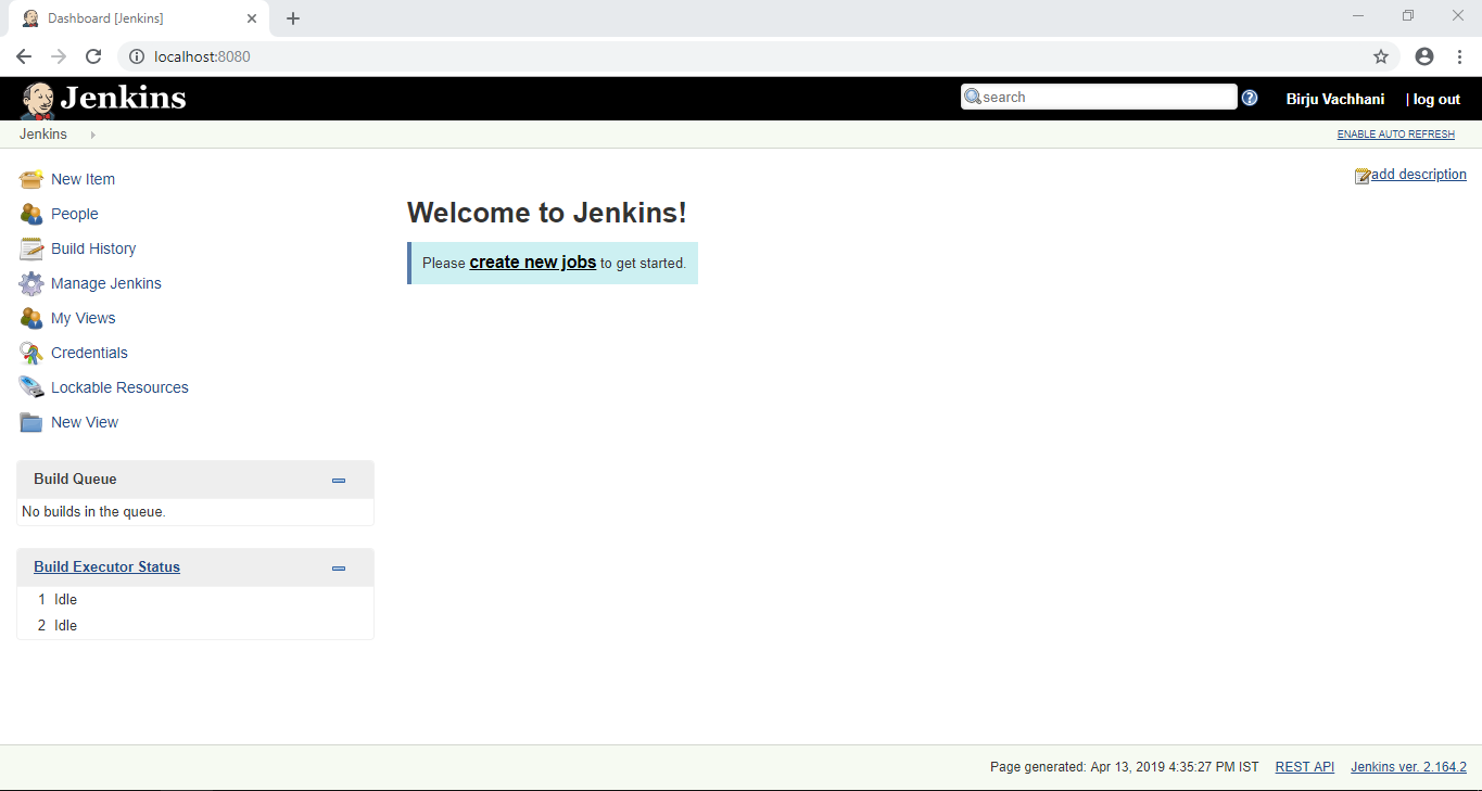 Jenkins Dashboard